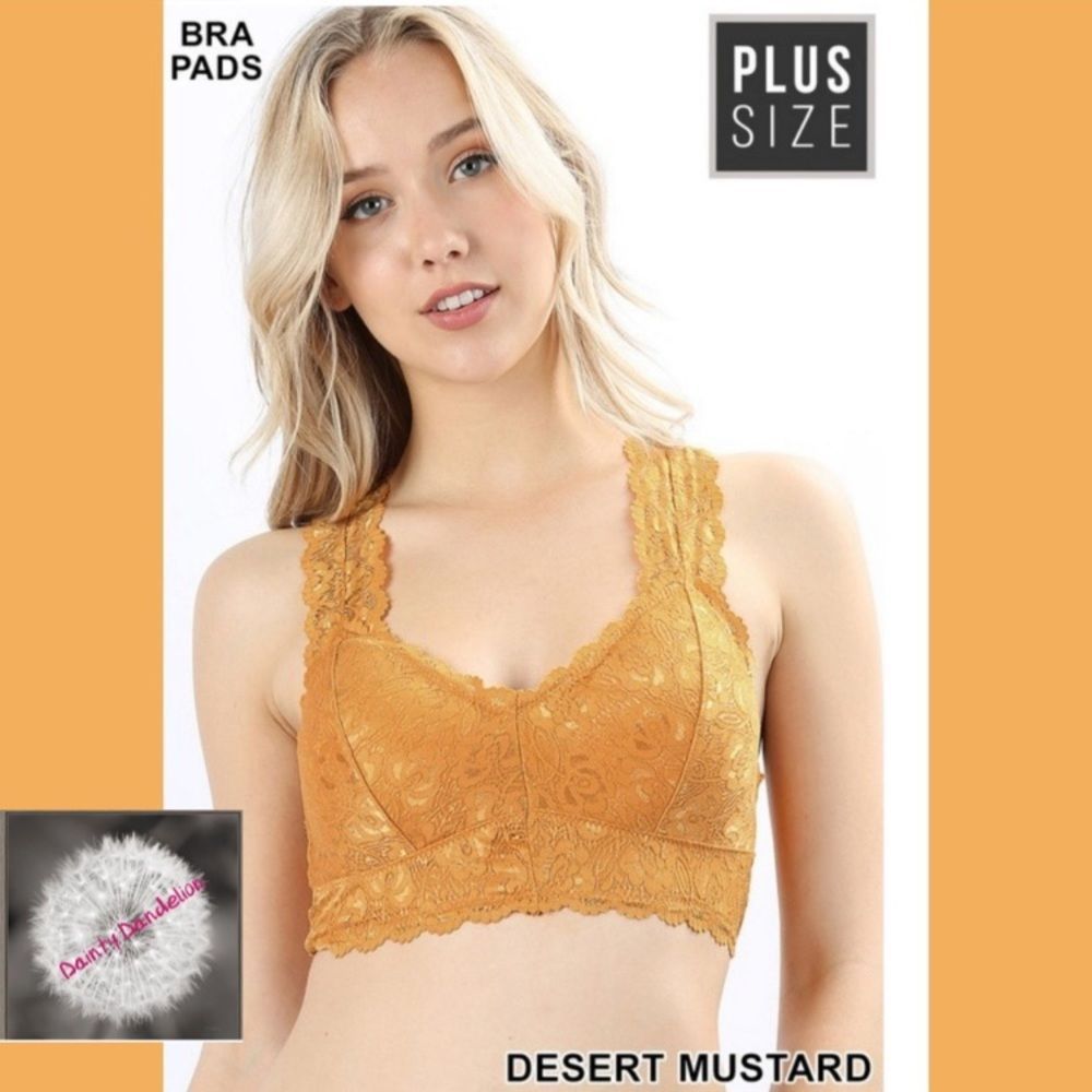 ⬇️🆕 PLUS SIZE SCALLOPED LACE BRALETTE 🆕